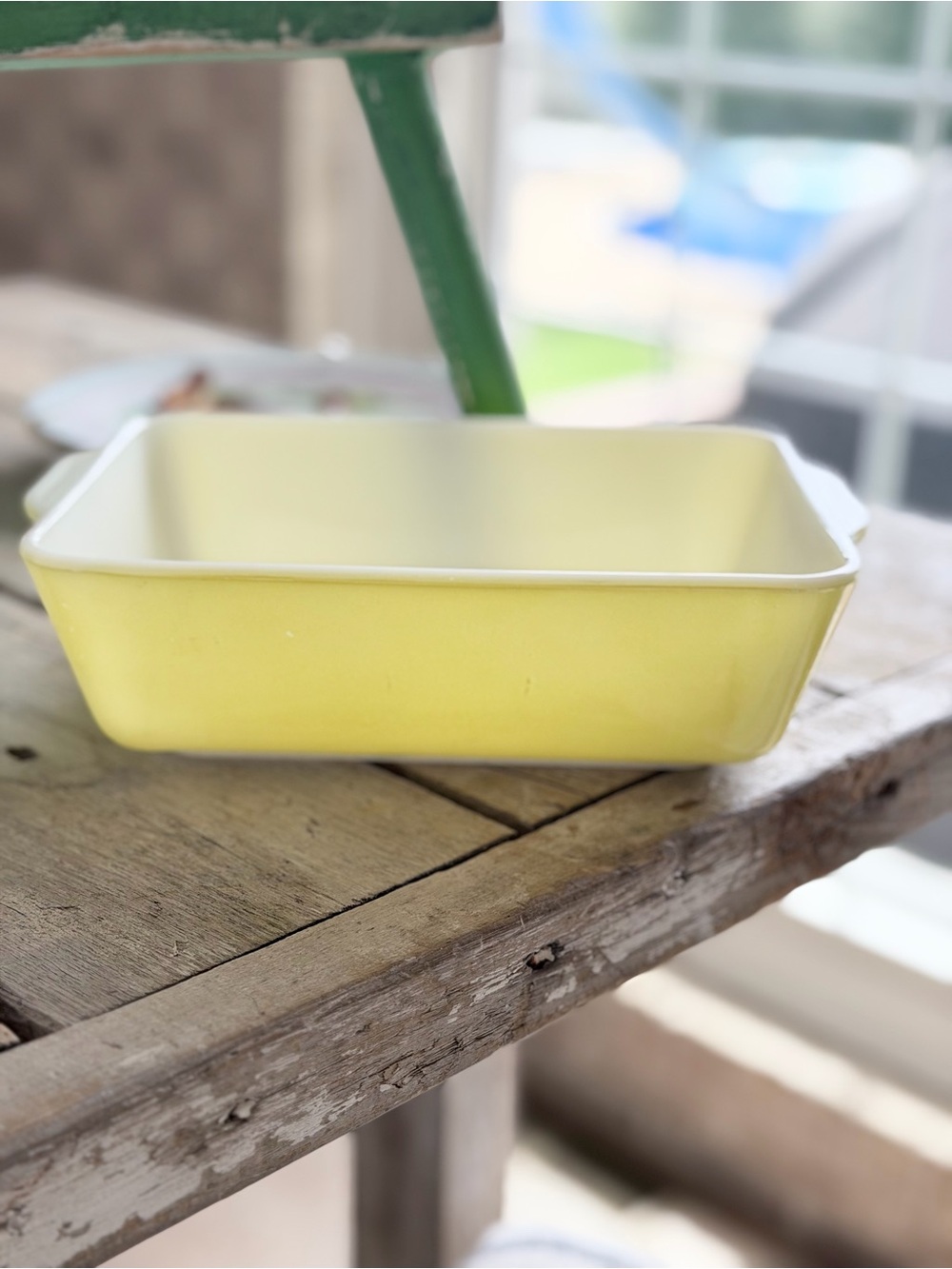 Vintage 1947-1950 Pyrex 503-B Primary Yellow. 1st Generation Stamp |